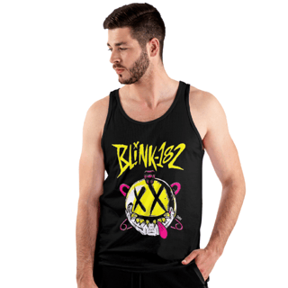 Camiseta  blink 182, Regata Classic  Street Smile Amarelo