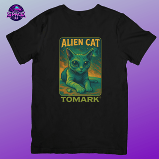 Camiseta Oficial  Tomark  Gato Alienigena,  Gato Alien