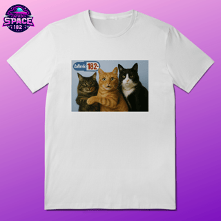 Camiseta  Gatos blink 182 Cats Of The State