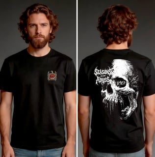 Camiseta Quality (frente e costsa) - Slayer: Seasons in the Abyss