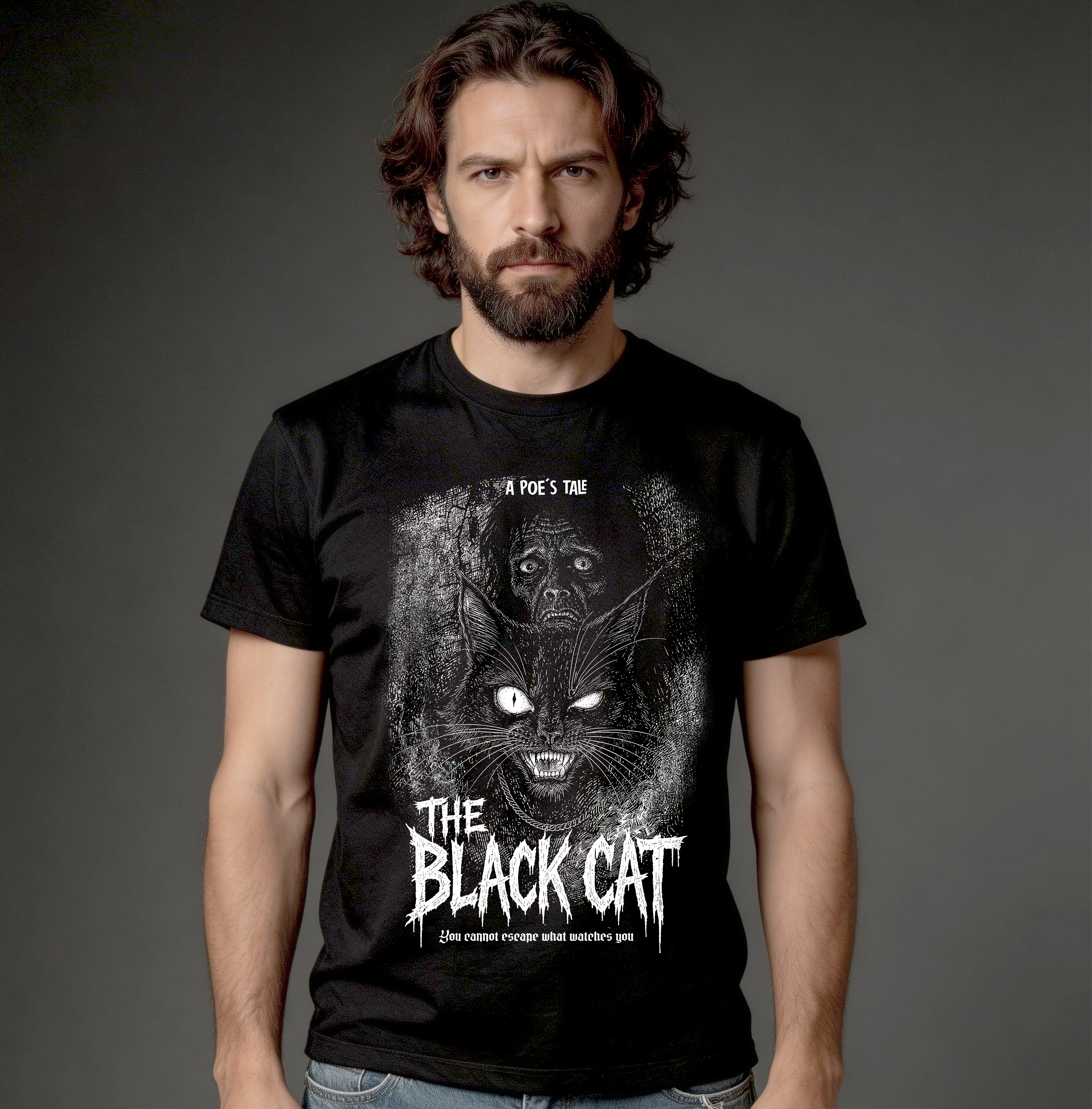 Camiseta Quality - The Black Cat (Poe)