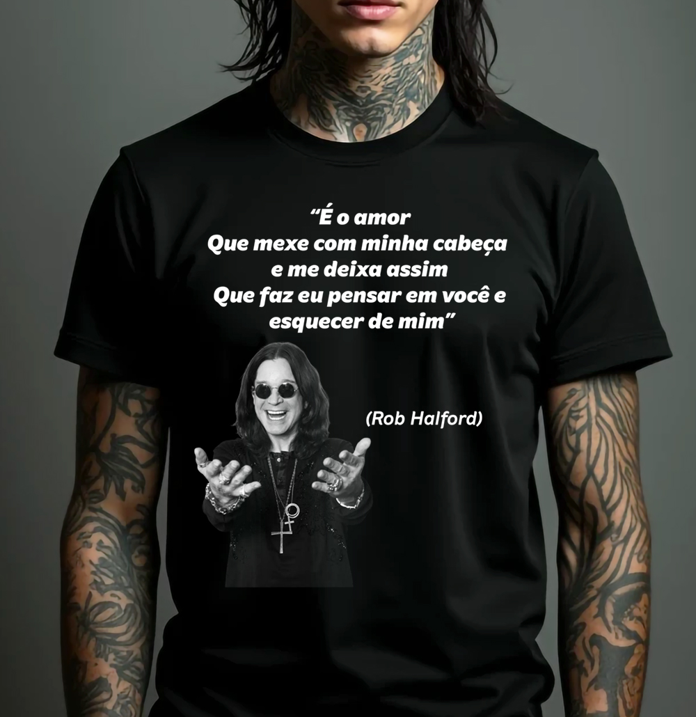 Camiseta Quality - Meme Metal (Halford/Ozzy)