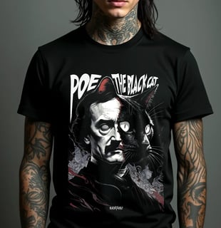 Camiseta - Poe - The Black Cat