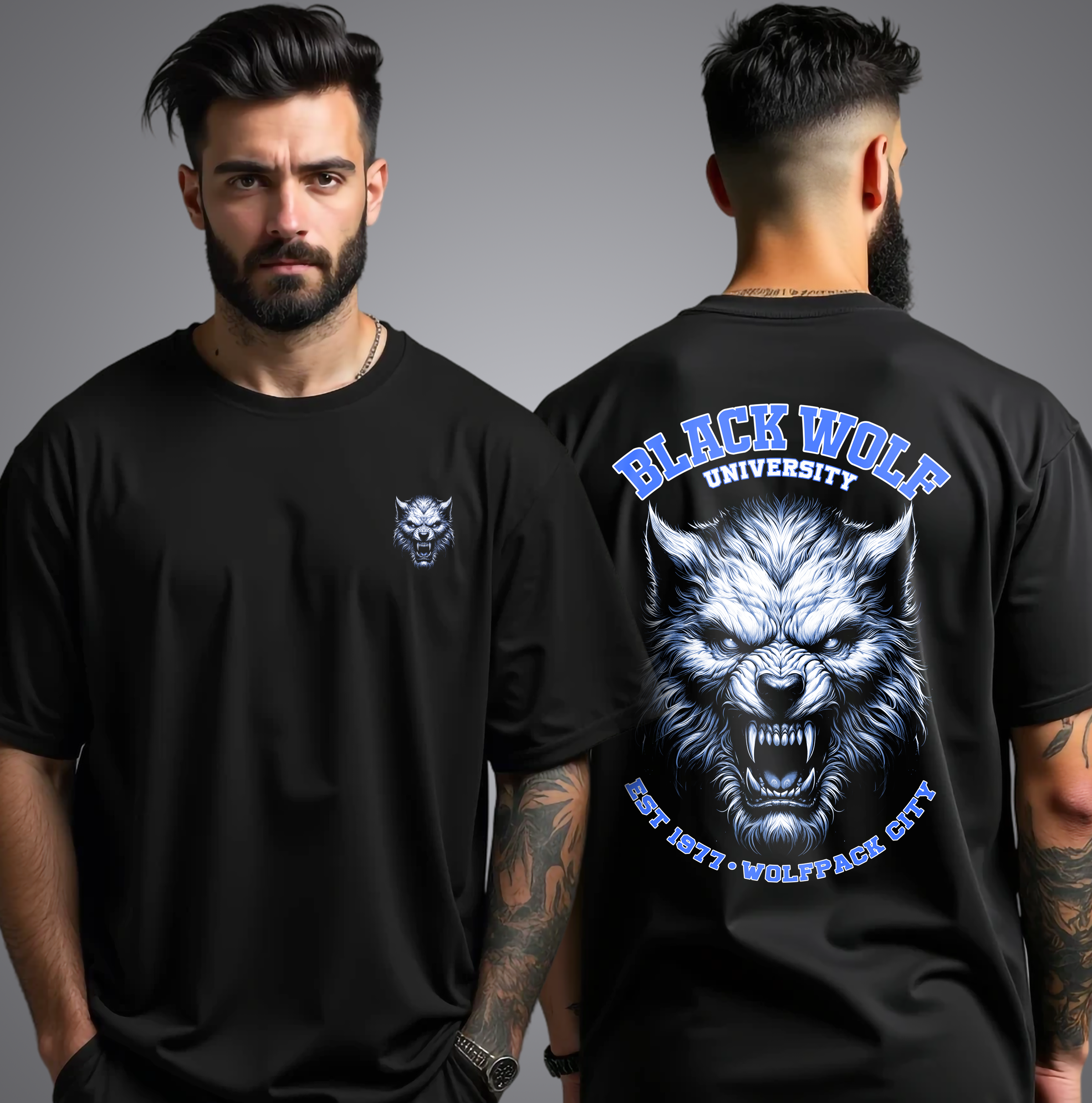 Camiseta - Black Wolf University