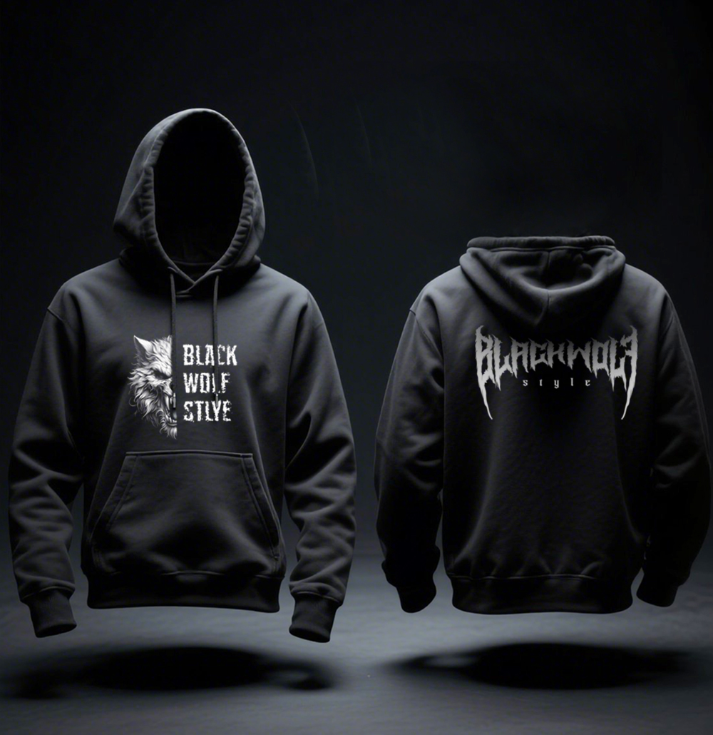 Moletom Canguru - Black Wolf Style