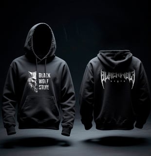 Moletom Canguru - Black Wolf Style