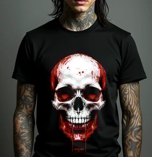 Camiseta - Bloody Skull