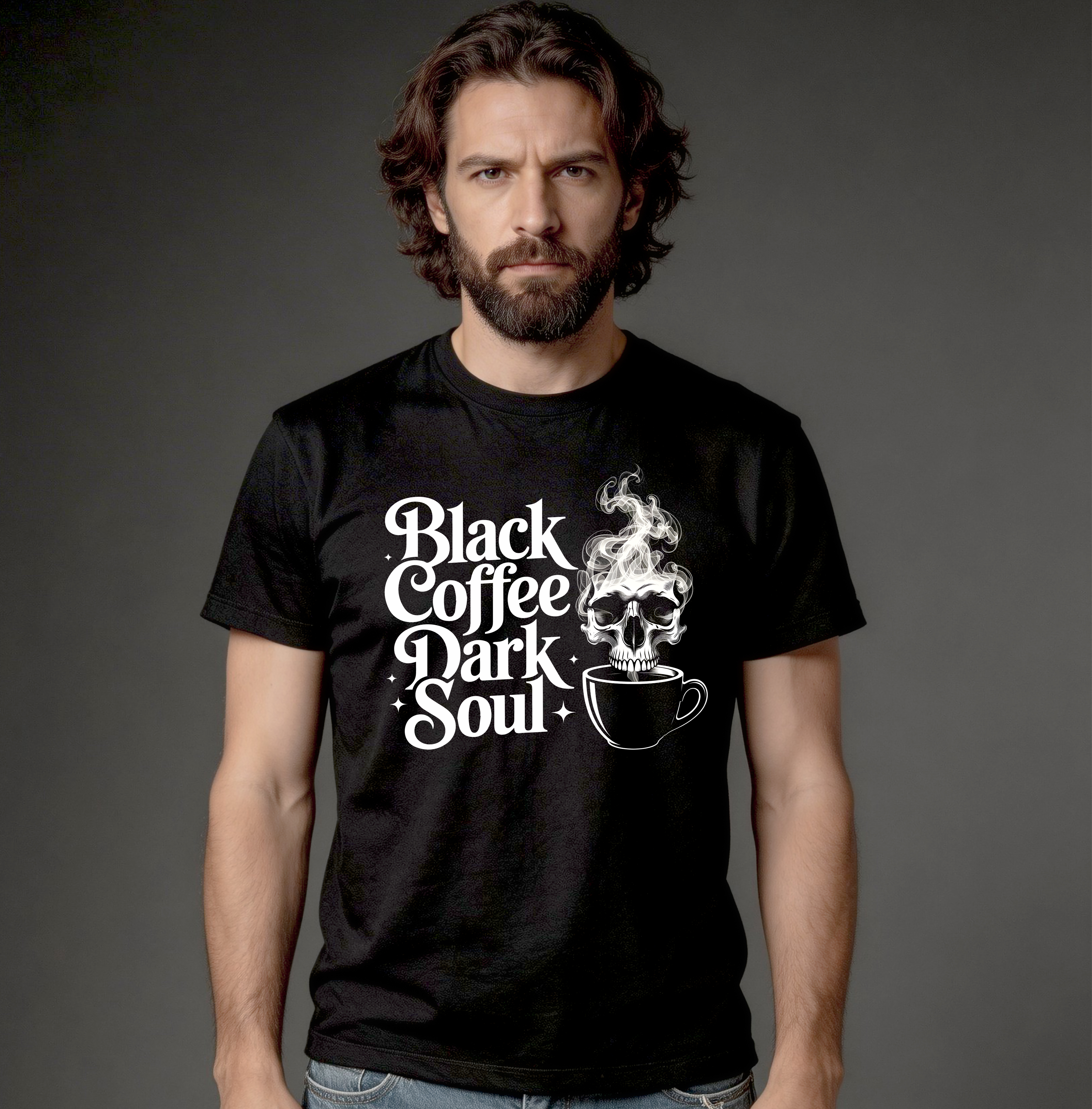 Camiseta Quality - Black Coffee. Dark Soul