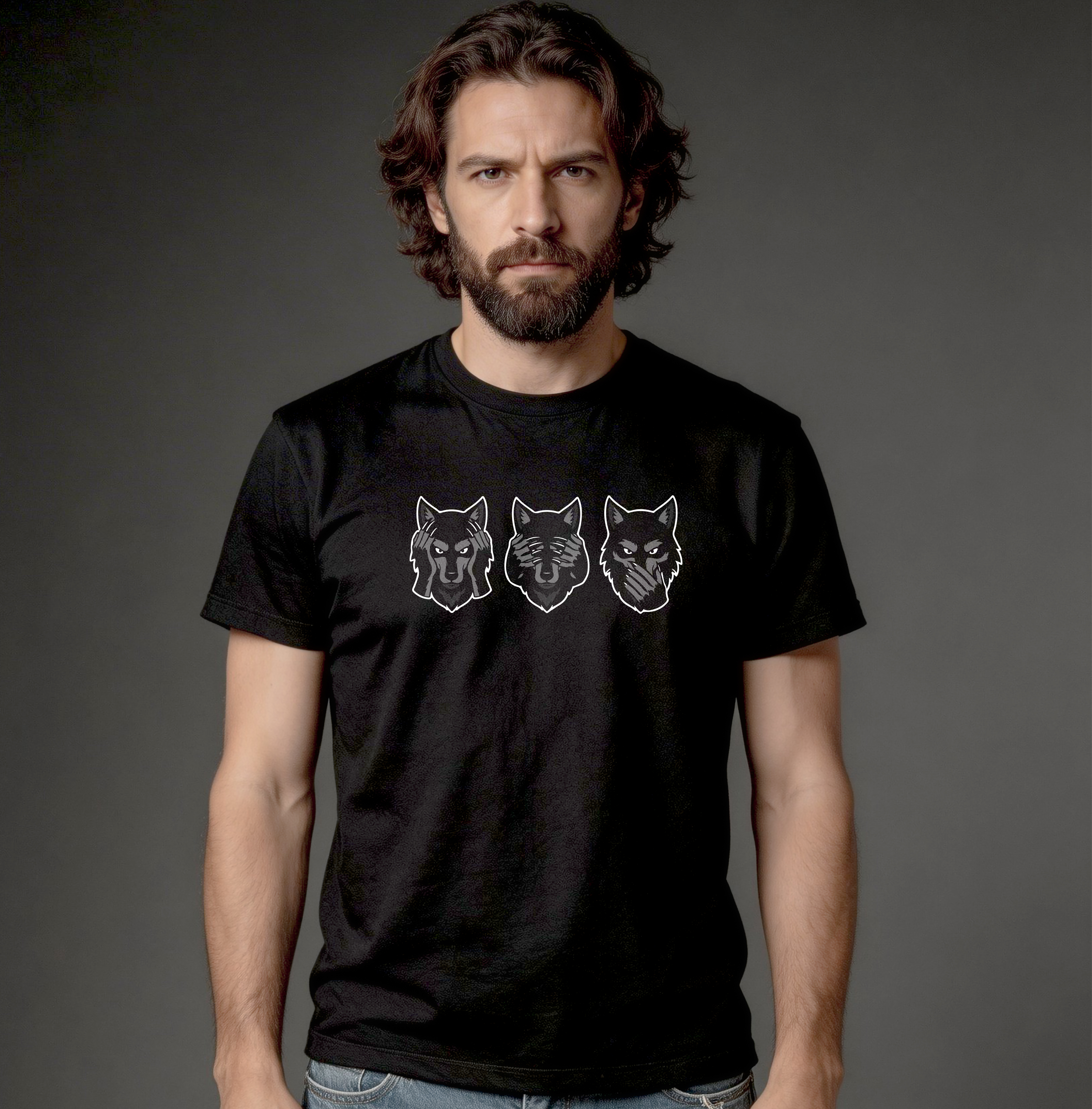 Camiseta Quality - Os Três Lobos Sábios