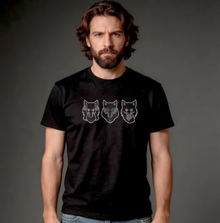 Camiseta Quality - Os Três Lobos Sábios