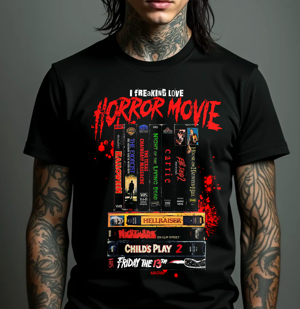 Camiseta - I Freaking Love Horror Movies