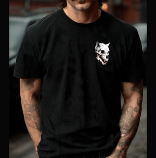 Camiseta Pima (Tecido Peruano) - Wolf Skull