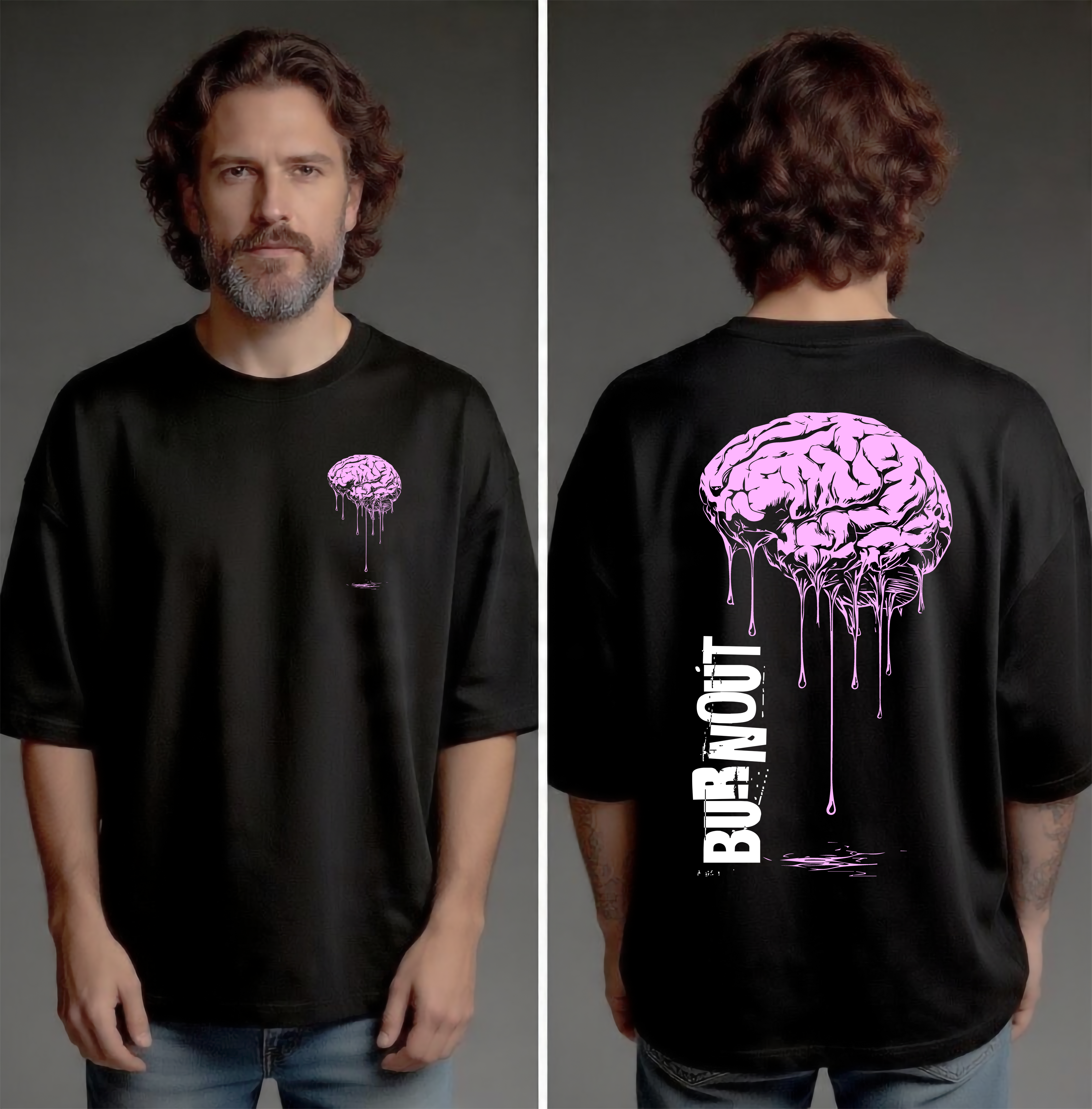 Camiseta Oversized - Burnout