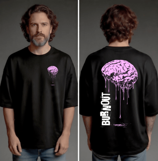 Camiseta Oversized - Burnout