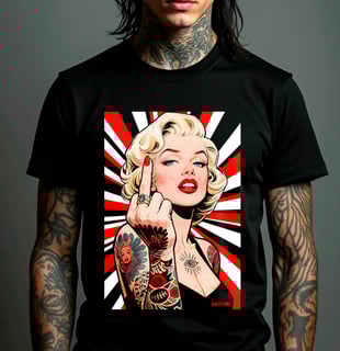 Camiseta - Marilyn Monroe (Fuck Off)