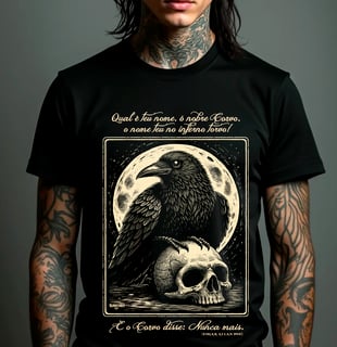 Camiseta - O Corvo (Poe)