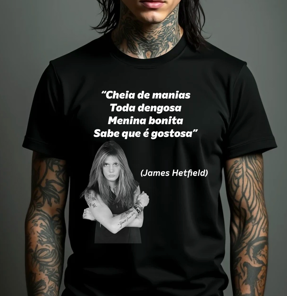 Camiseta Quality - Meme Metal (Sebastian/James)