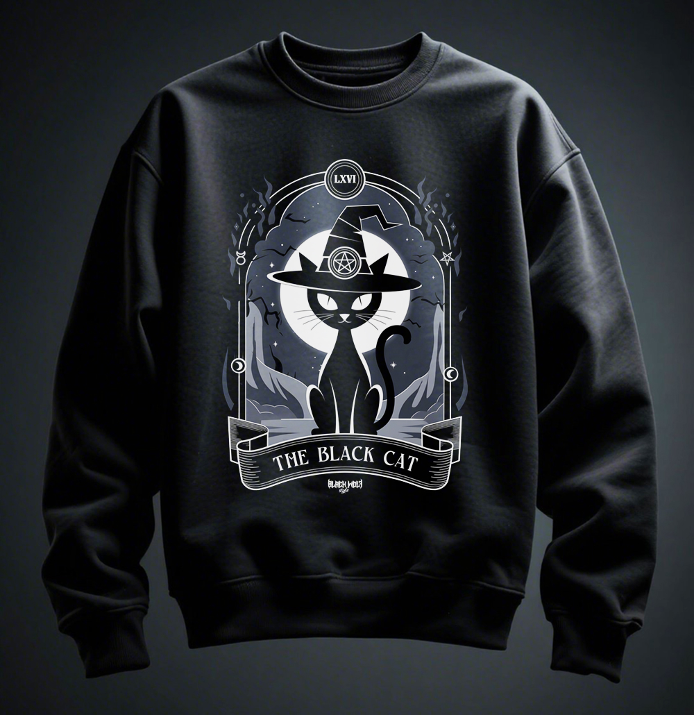 Moletom - Tarot Card The Black Cat