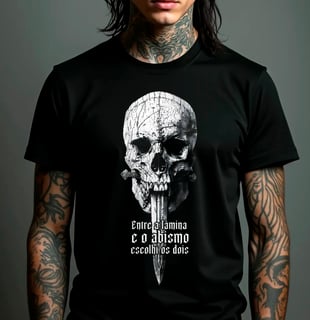 Camiseta - Entre a Lâmina e o Abismo
