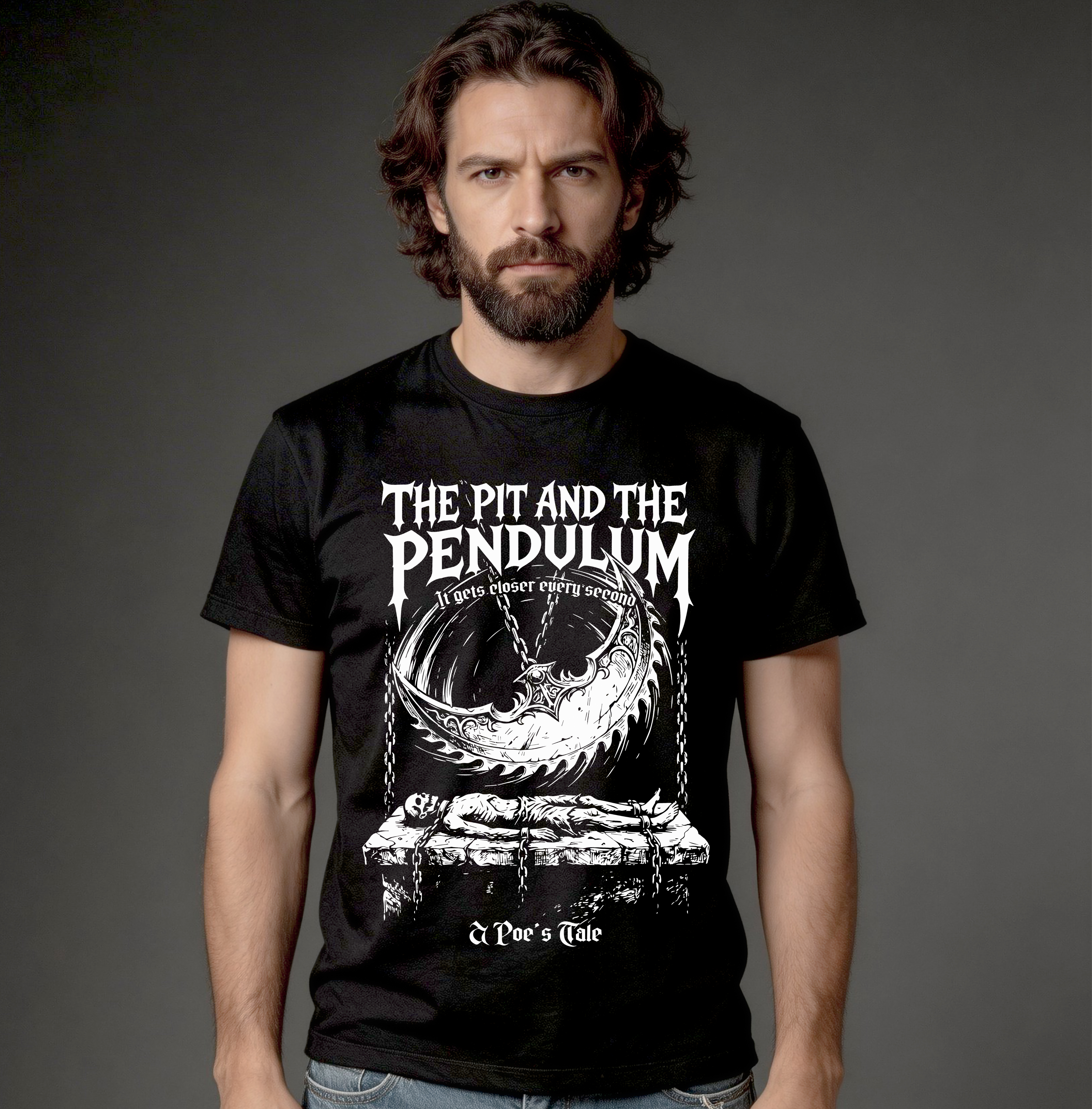 Camiseta Quality - The Pit and the Pendulum (Poe)