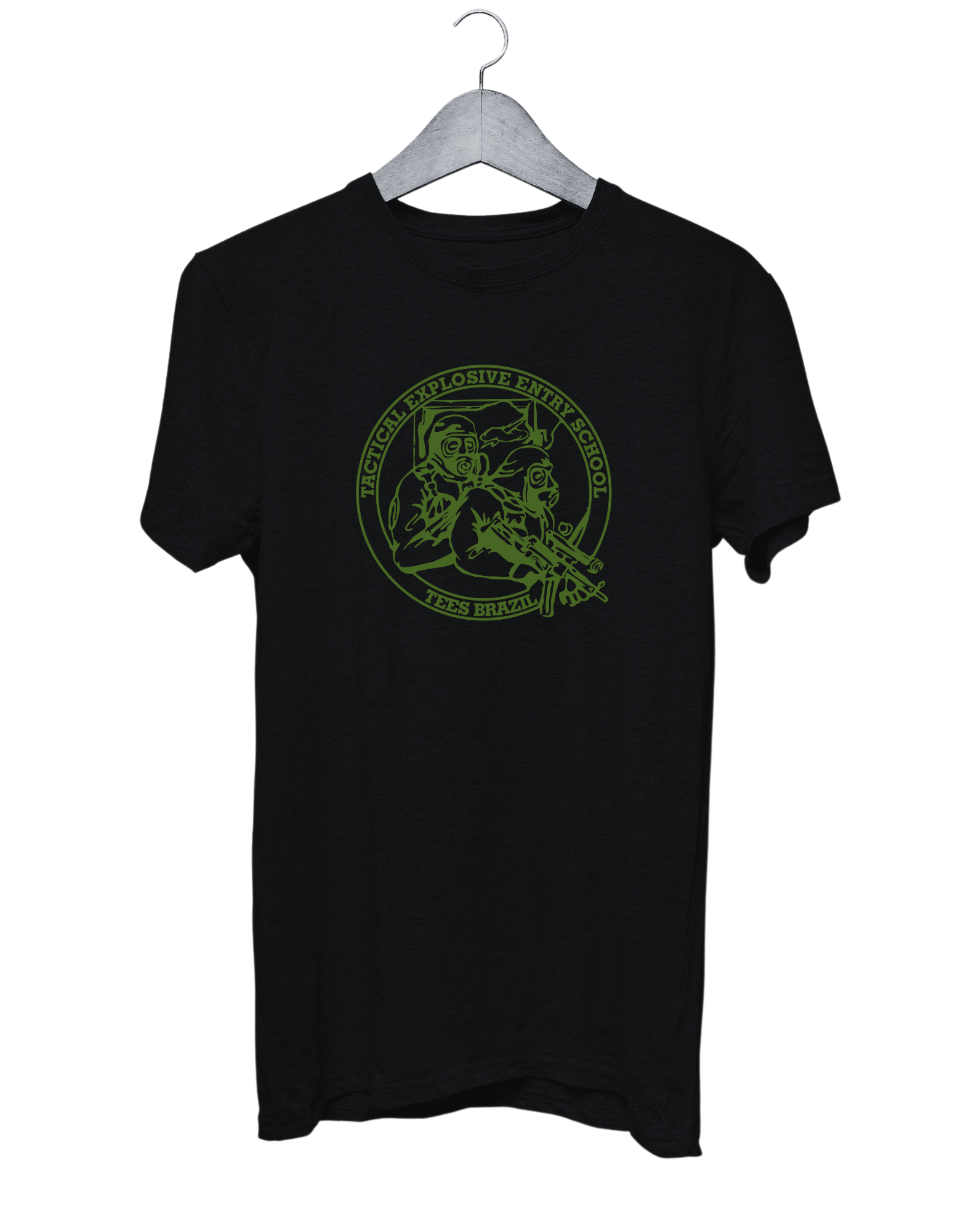 Camiseta TEES logo frontal (verde oliva)