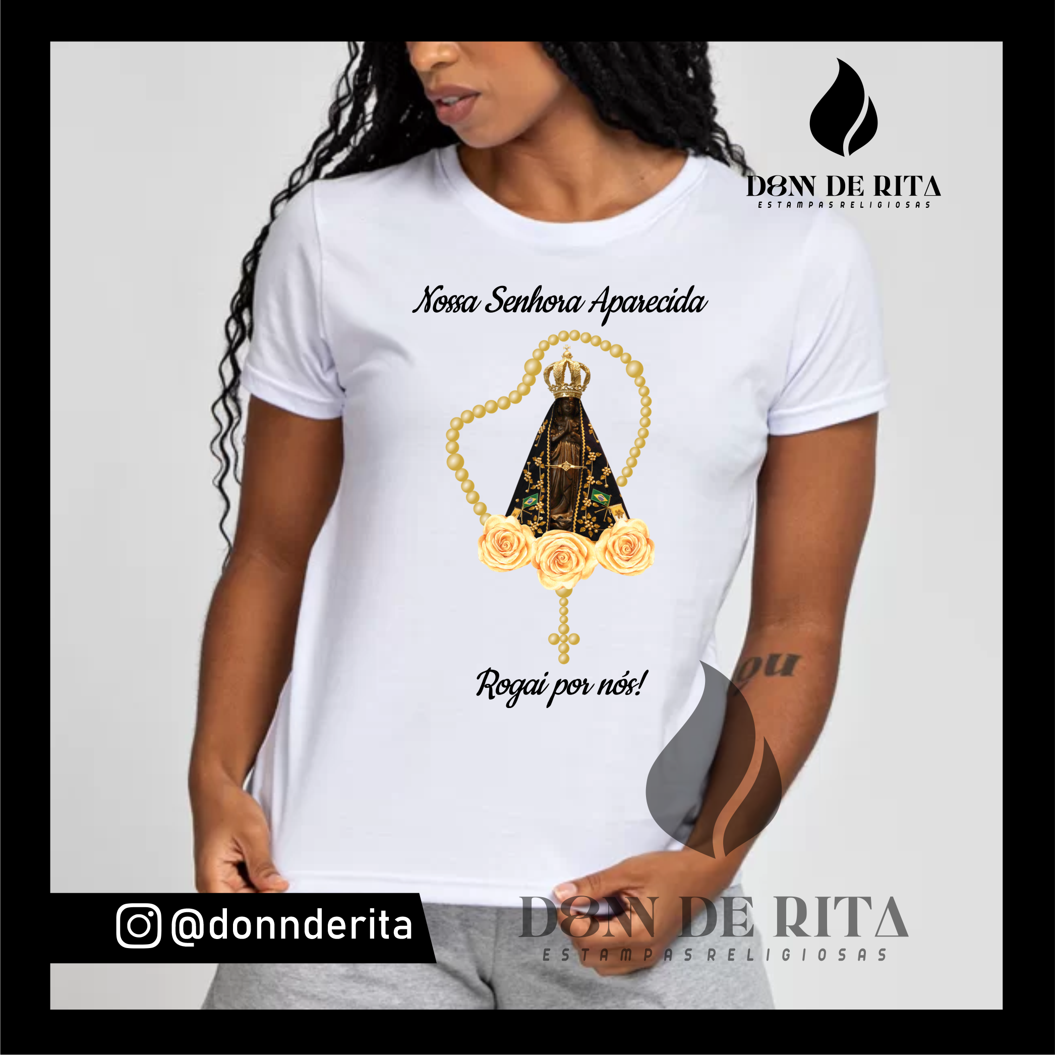 Nome do produto: T-shirt N Sra Aparecida