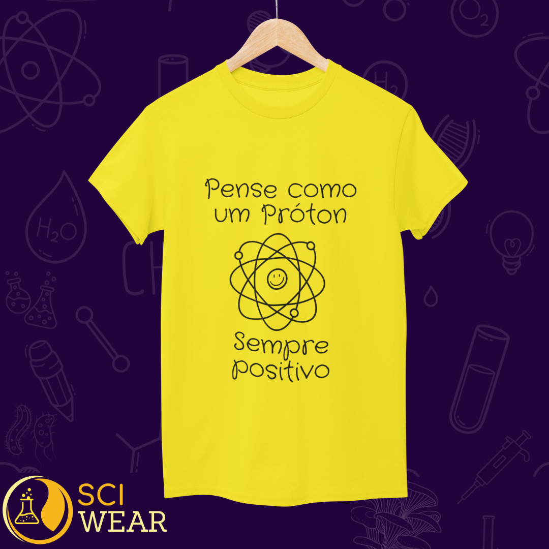 Nome do produto: Como um próton, positivo - T-shirt