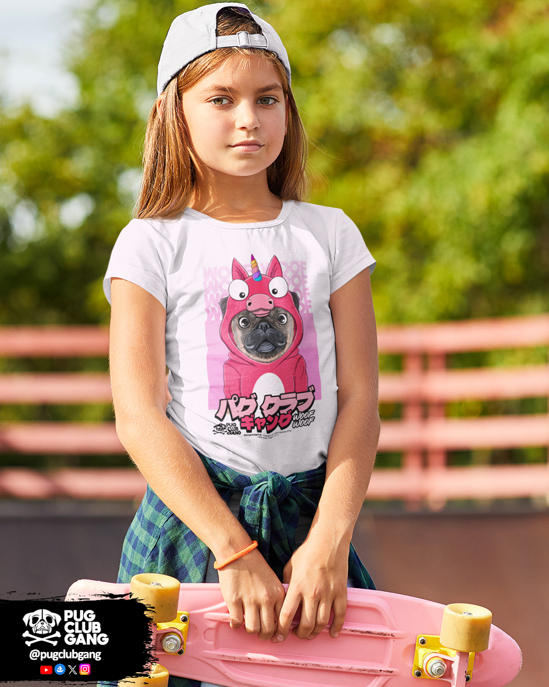 Nome do produto: Camiseta Infantil Pug Unicórnio