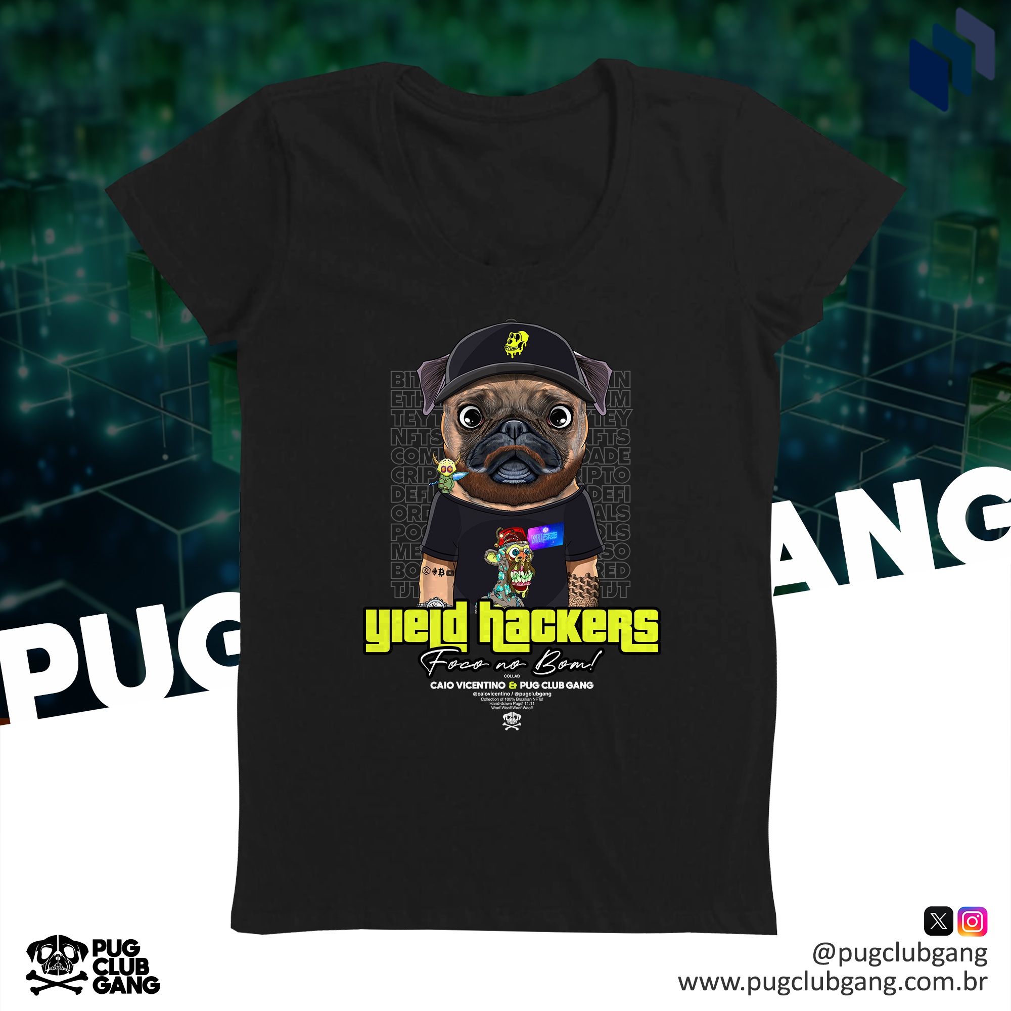 Nome do produto: Baby Long Collab - Yield Hackers & Pug Club Gang