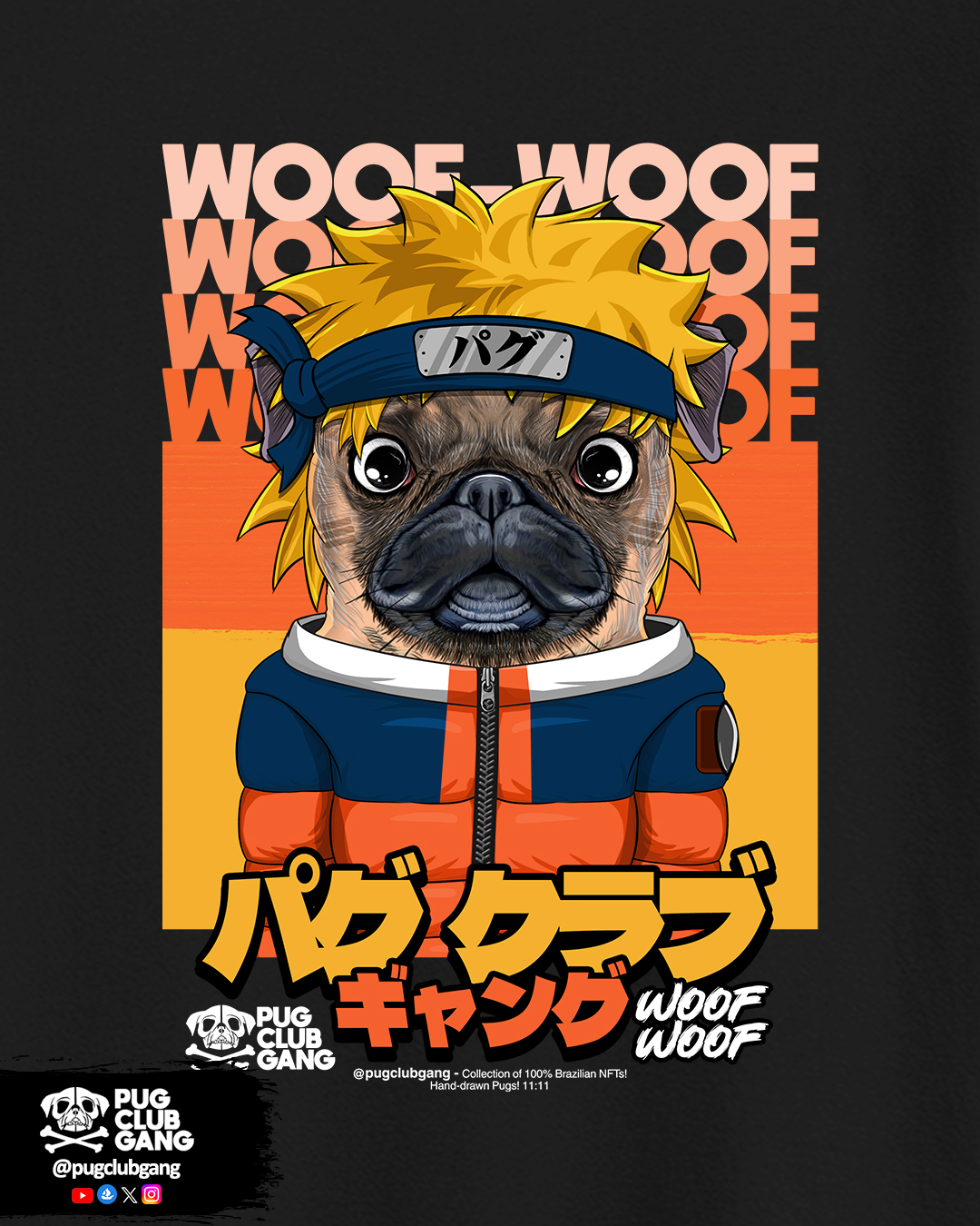 Nome do produto: Camiseta Infantil Pugaruto