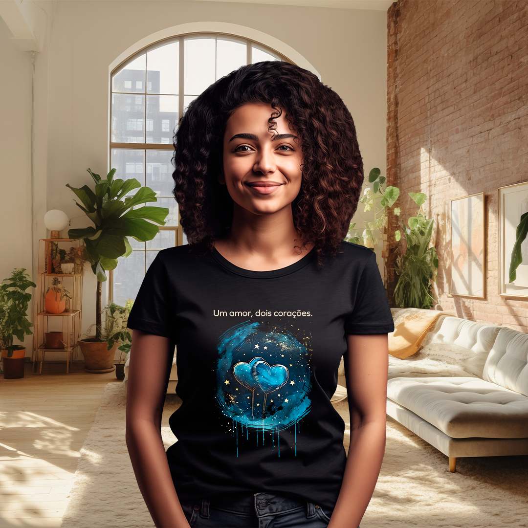 Nome do produto: Um amor, dois corações (Dia dos namorados)