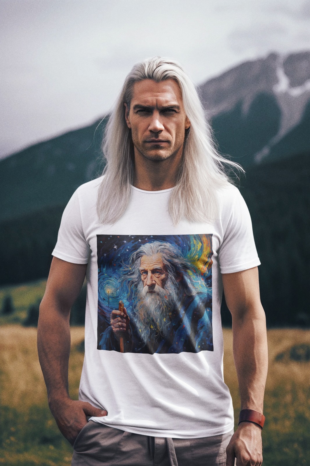Nome do produto: Gandalf na Noite Estrelada