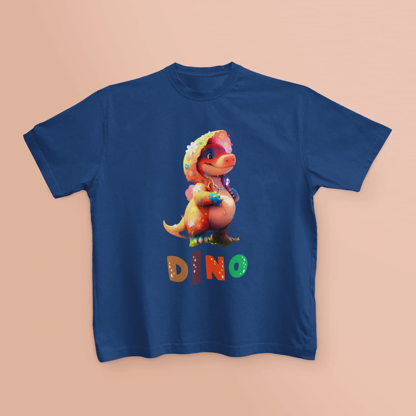 Nome do produto: Aventura Jurássica: Camiseta Infantil com Gráfico 3D de Dinossauro Carinhoso