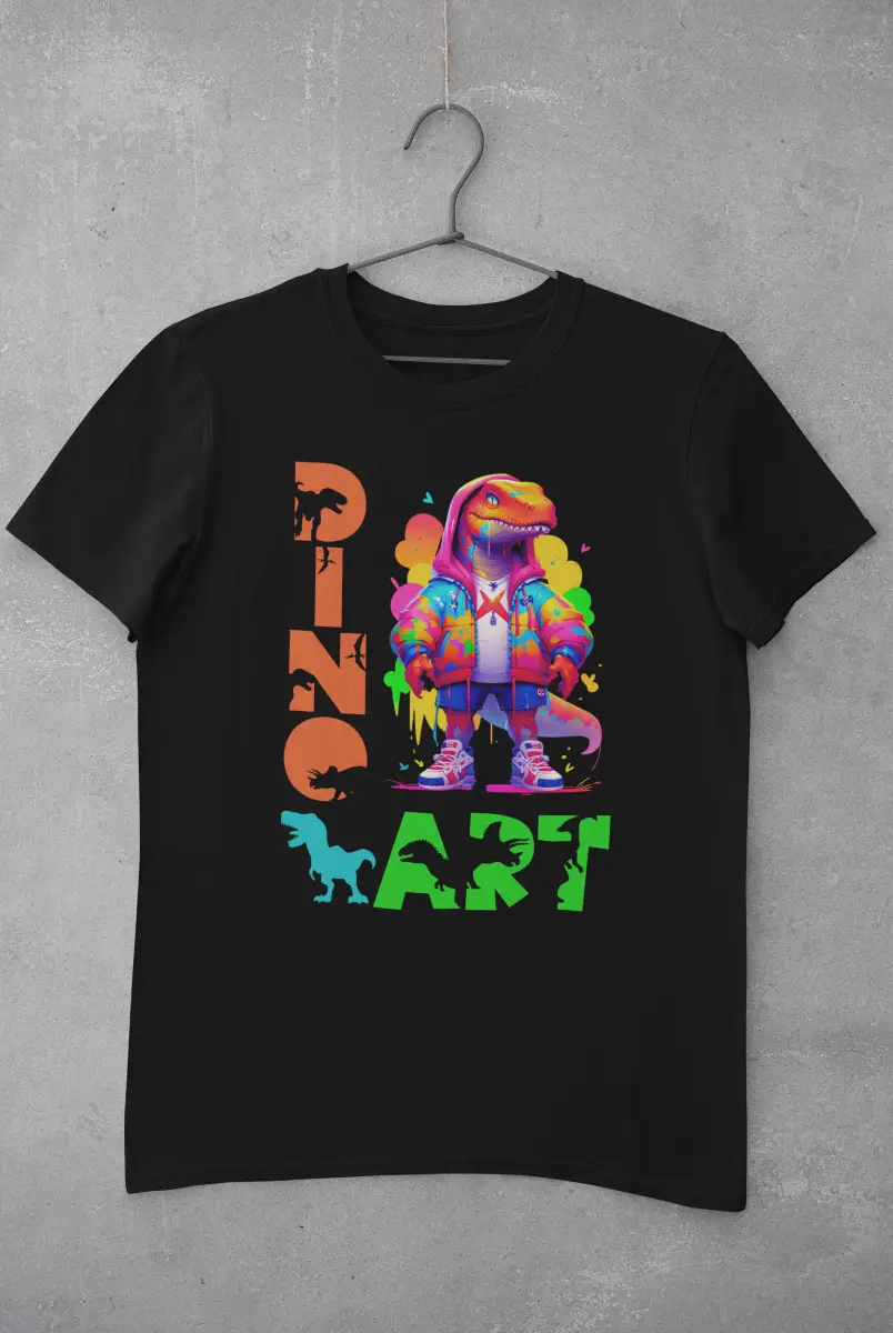 Nome do produto: Camiseta Infanto Juvenil Dino Art Cores