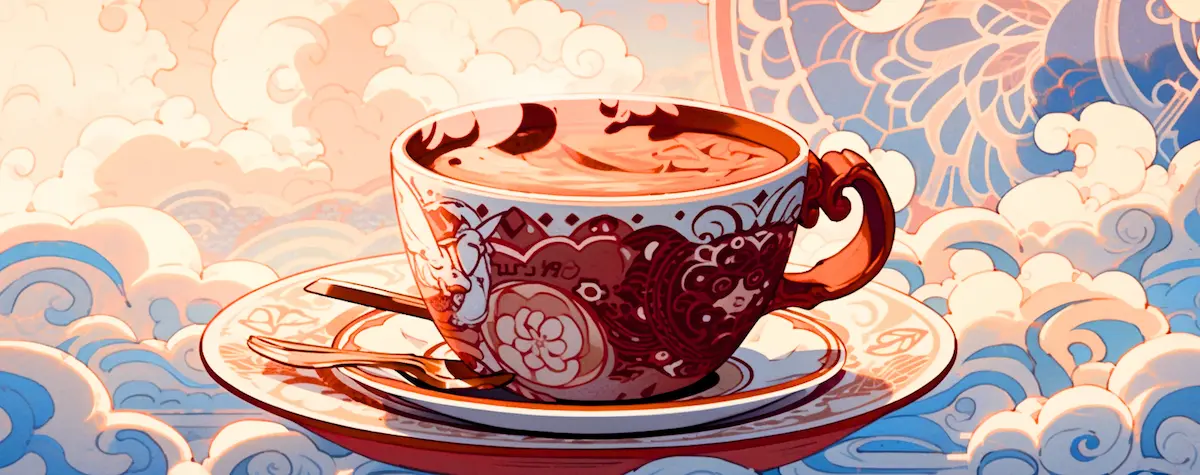 Nome do produto: Caneca Arte Moderna: Café Abstrato em Cores Vibrantes