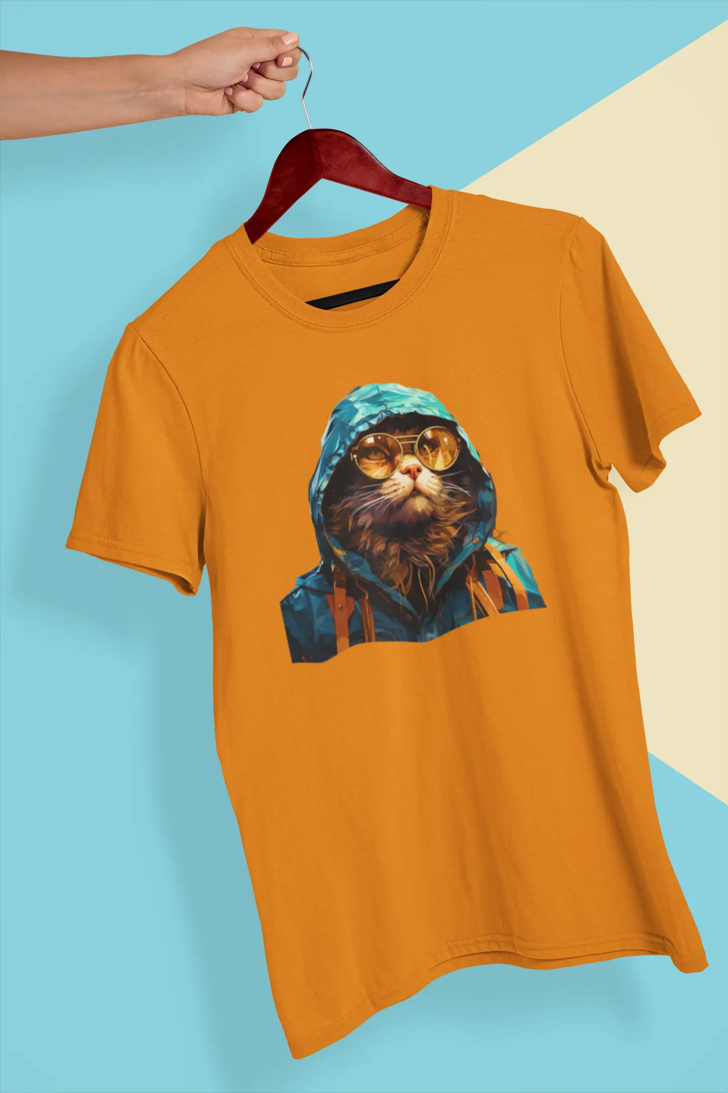 Nome do produto: Camiseta Gato Astronauta Neon