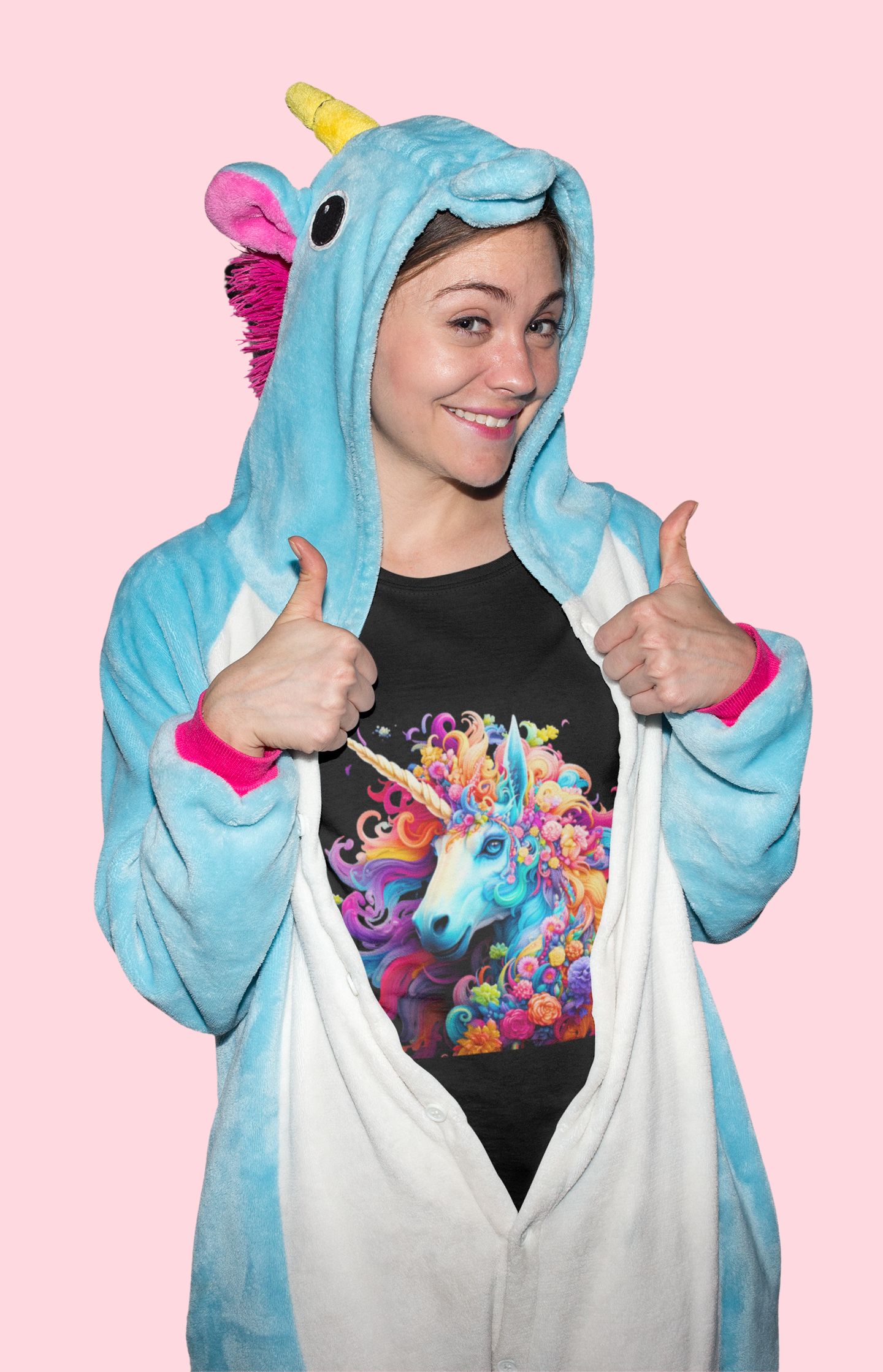 Nome do produto: Camiseta Premium Unicornio Neon