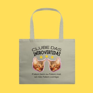 Ecobag Clube das introvertidas
