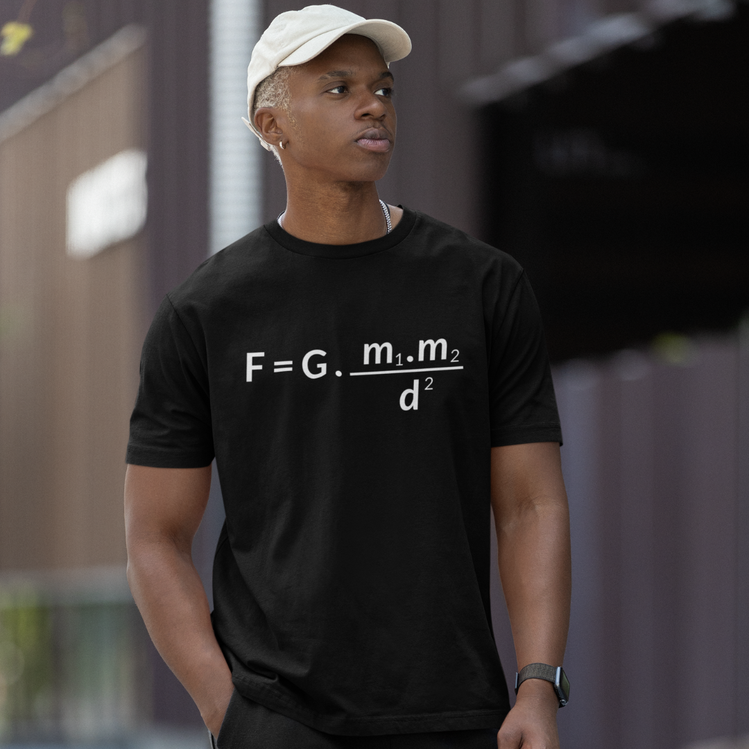 Nome do produto: Camiseta Exatas Lei Gravidade Masculina