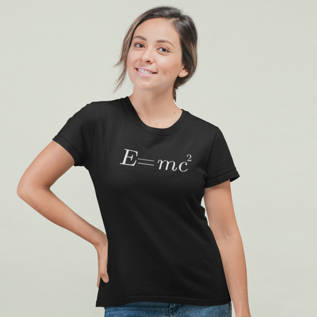 Nome do produto: Camiseta Exatas Teoria Relatividade Feminina