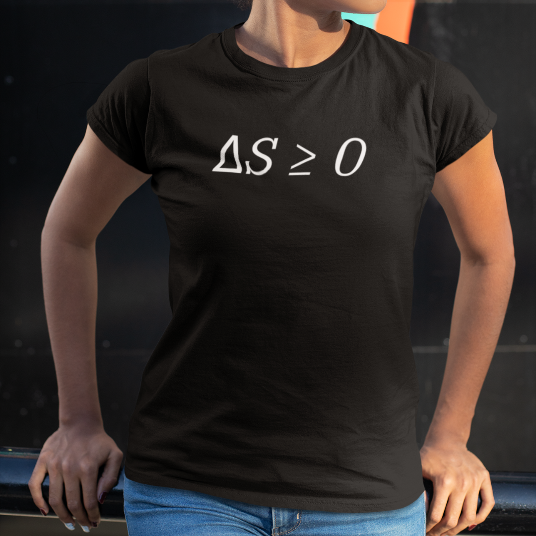 Nome do produto: Camiseta Exatas 2° Lei Termodinâmica Feminina