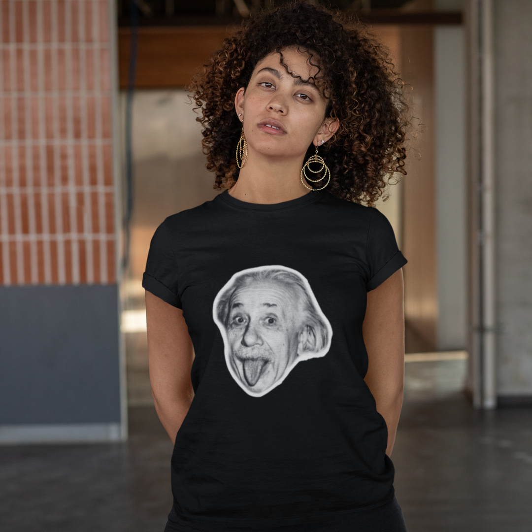 Nome do produto: Camiseta Clássica Albert Einstein Feminina