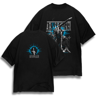 Oversize frente e verso Abyss Walker - dark color