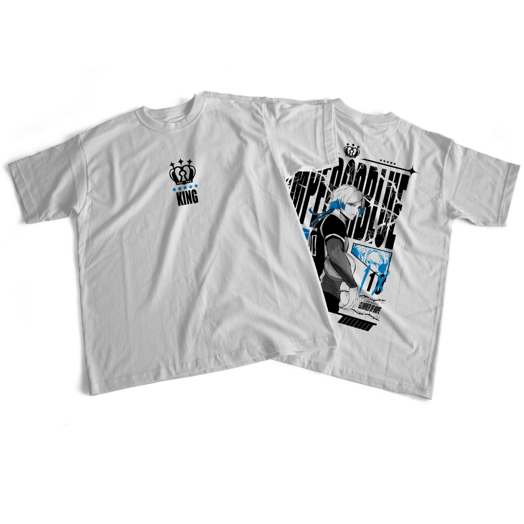 Camiseta frente e verso Kaiser king blue