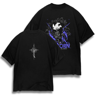 Oversize frente e verso Ashborn - dark color