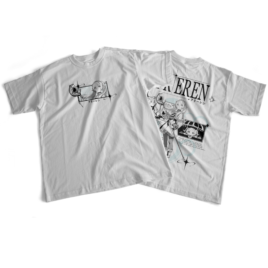 Camiseta frente e verso Slayer Frieren