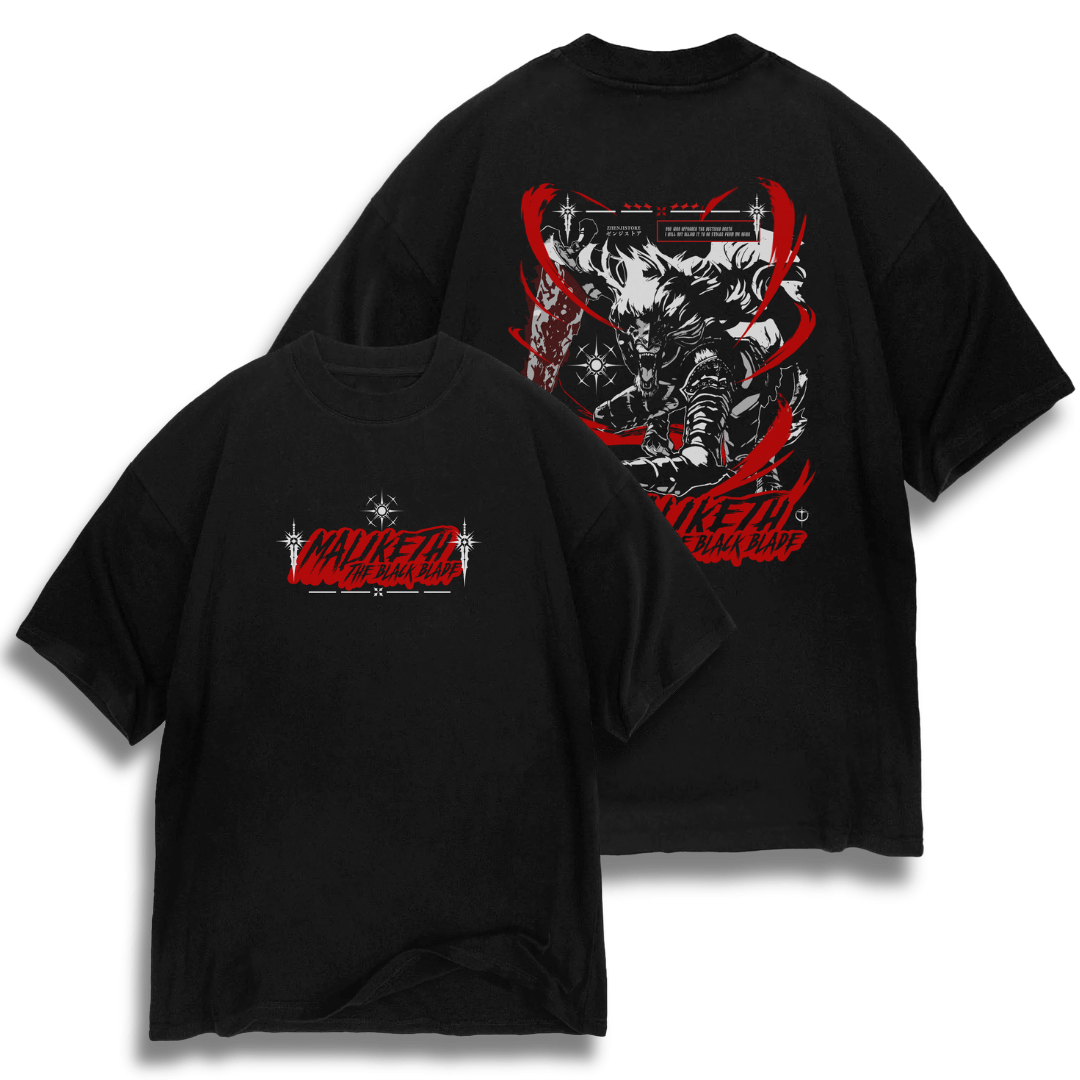 Oversize frente e verso The Black Blade - dark color