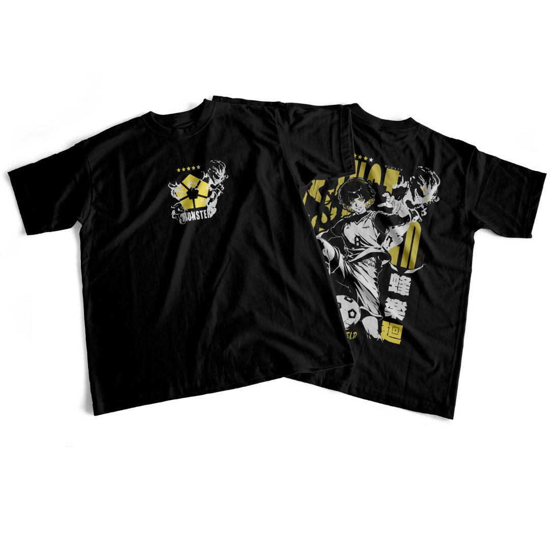 Camiseta frente e verso Monster Bachira - dark colors