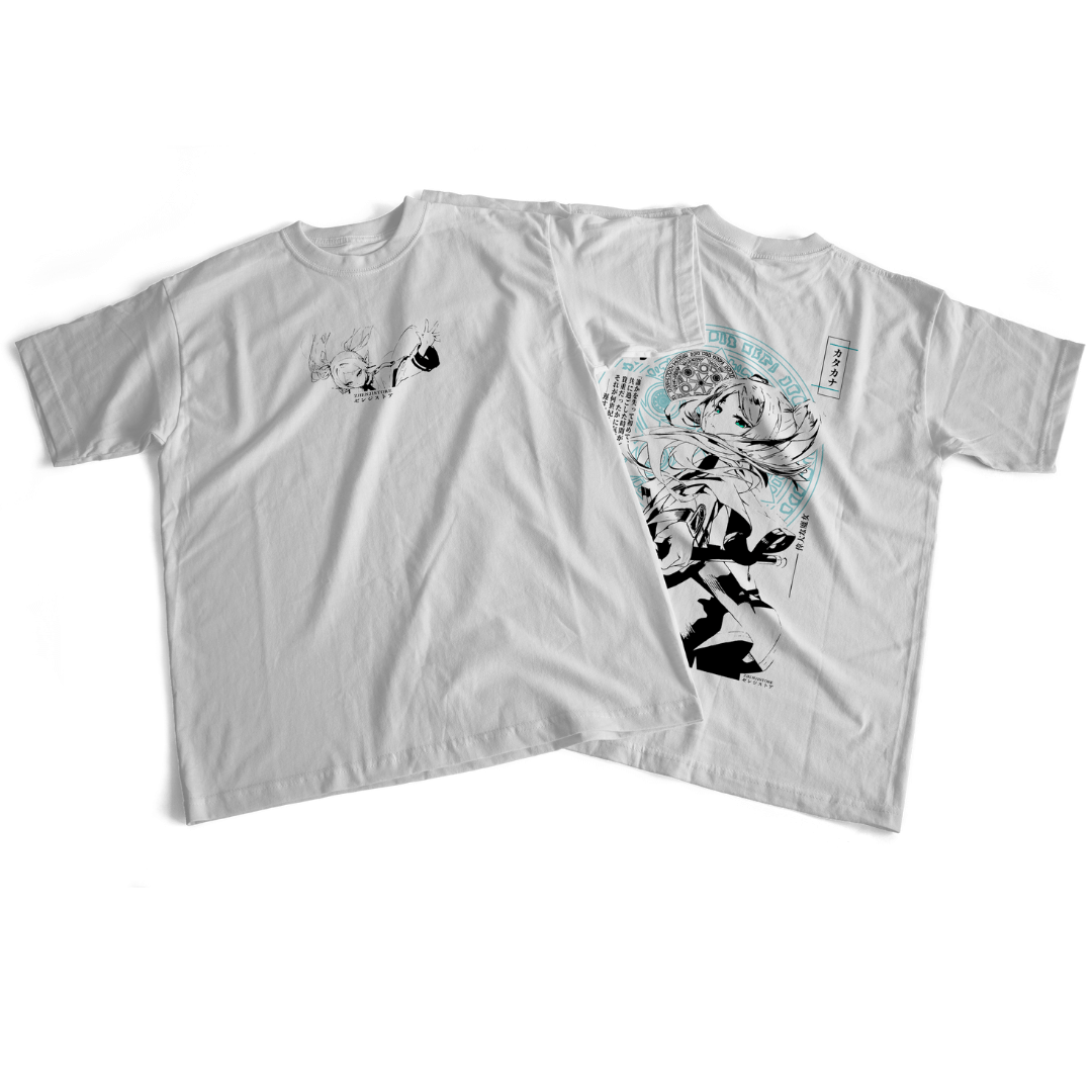 Camiseta frente e verso Grande Maga Frieren