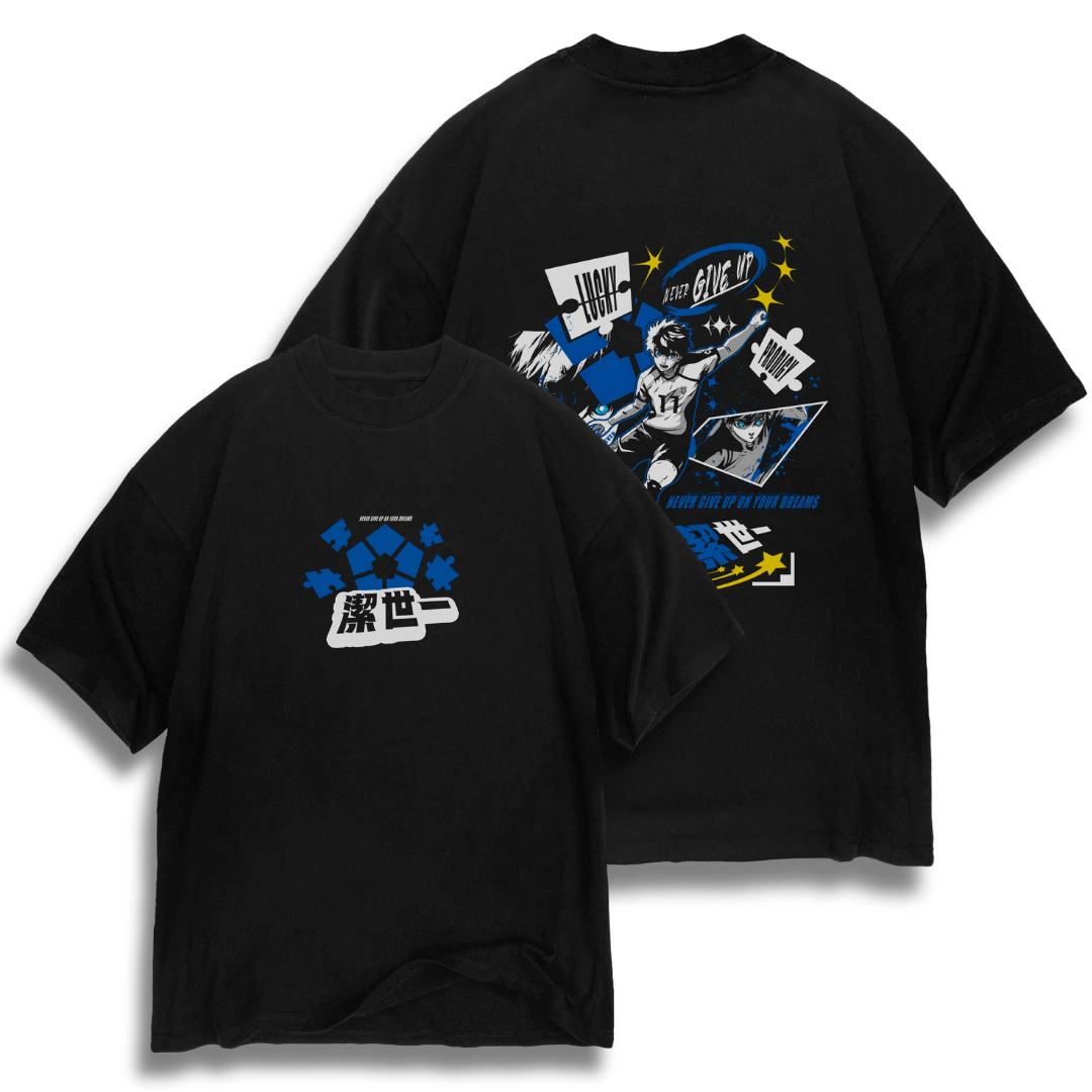 Oversize frente e verso Isagi Adaptation - dark color